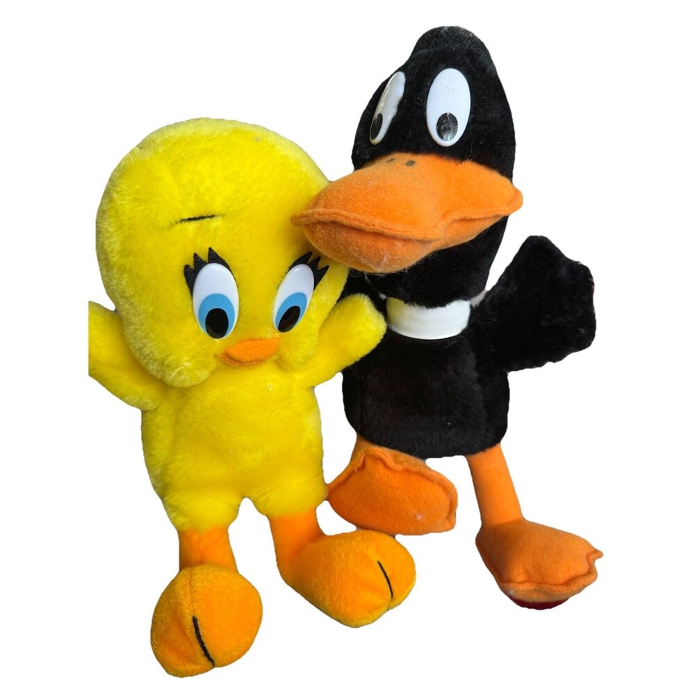 Vintage 1993 The 24K Company Tweety Bird & Daffy Duck Plush